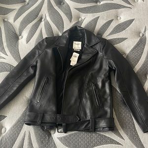Abercrombie leather jacket